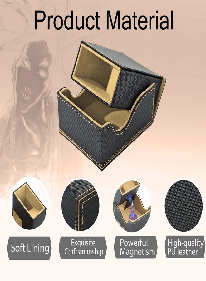 Stepane Dice Tower and Tray,Foldable Portable Dice Rolling Tower,Dice Roller Accessory for Dungeons and Dragons,Classic Board Games,RPG Games,and Tabletop Games Black/Brown - Image 4